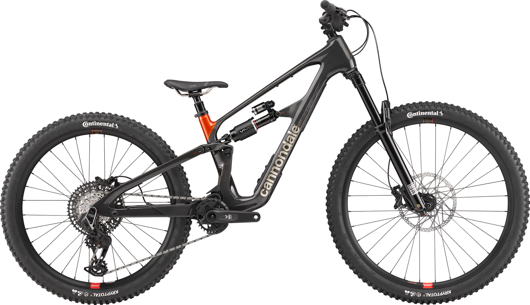 Cannondale Bad Habit, bicicleta de enduro em carbono, vista lateral